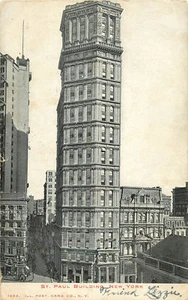 NYC ST. PAUL GEBÄUDE 1905 P/C - Bild 1 von 2