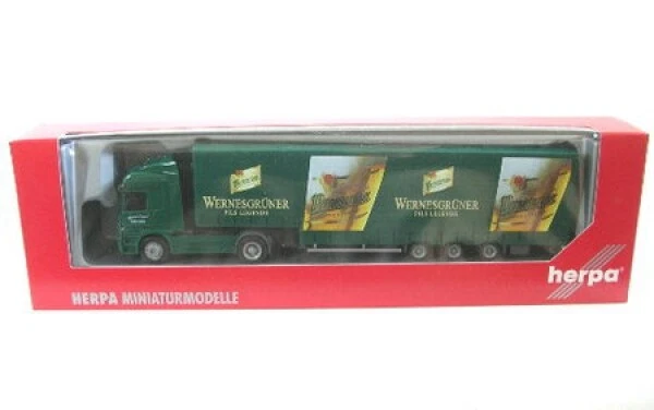 Mercedes-Benz Actros L 02 Wernesgrüner Pils 1:87 Herpa - Immagine 1 di 1