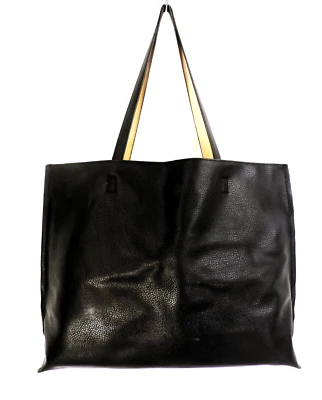 Bolso de Mano SCARLETON Reversible Imitación Cuero Cartera Negro/Tostado Doble Asas Bolso Foto 1 de 4