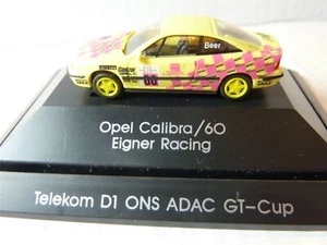 Rietze 90117 Opel Calibra Auto No.60 G.Beer Telekom D1 ADAC GT-Cup 1/87 PC-Box - Foto 1 di 6