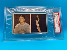 1951 Berk Ross Doubles Curt Simmons Bill Sharman RC Rookie 4-9 4-11 PSA NM 7