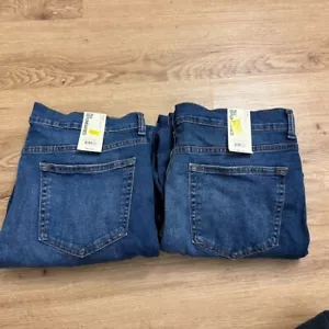 Lot of 2 No Boundaries Straight Denim Jeans Men's Size 34x32 NWT Walmart - Picture 1 of 7