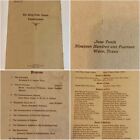 Collectible Vintage 1914 Baylor University 69th Annual Commencement Program Waco