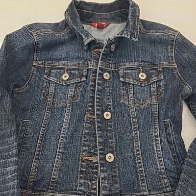 Chaqueta de mezclilla ARIZONA para mujer grande azul Jean corta motociclista camionero bolsillos chaqueta Foto 1 de 4