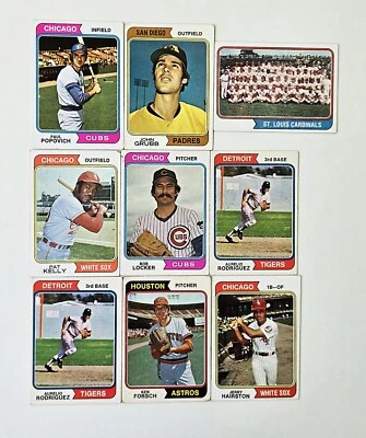 1974 VINTAGE Topps Baseball Cards you pick # 14 - 324 - Image 1 of 3