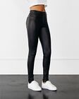  Women's 100% Real Lambskin Leather Celebrity Leggings Pant Leather Causal Pant