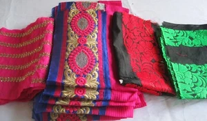 20 yards embroidered border lace for craft and sewing 900 grams /A-007 - Picture 1 of 9