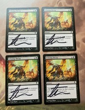 SIGNED MTG Echoing Decay Darksteel Signed by Greg Staples x4 PLAYSET