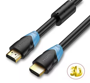 CAVO HDMI 2.0 - HIGH SPEED 18Gbps 4K AUDIO VIDEO PC TV XBOX PS3 PS4 1 A 10 MT - Foto 1 di 14