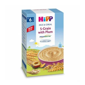 HIPP Baby Milk Cereal 5-Grain with Plum from 6 Months 250g 8.8oz - Picture 1 of 3