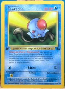 POKEMON - Fósil - Tentacha - 56/62 - 1. Edición - alemán - Imagen 1 de 2