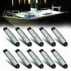 10x Marine Boat 6 LED Lamp Cabin Deck Light Waterproof and Durable (White)