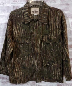 Vintage Ranger Button Up Hunting Shirt 4 Pockets-Large Realtree Camo- USA - Picture 1 of 10