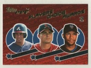 2001 Topps Stars Players Choice Awards #09 Rafael Furcal Rick Ankiel Jay Payton - Picture 1 of 1