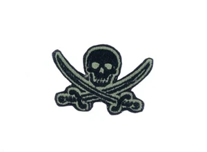 Patch toppe toppa ricamate termoadesiva pirata jack rackham calico teschio - Picture 1 of 1