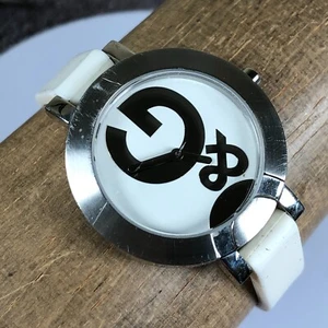 D & G Dolce & Gabbana Women White Dial Silicon 34mm Quartz Analog Watch 6 3/4" - Picture 1 of 13