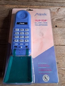 Raro Telefono Slimline Majestic "Flip-Top" Nuovo In Confezione Originale - Foto 1 di 9