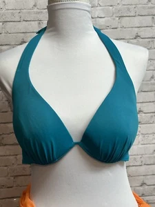 Victoria's Secret Size 36C Push Up Padded Teal Swim Top - Picture 1 of 13