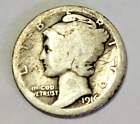 * 1916 P Mercury Dime * Circulated Condition * Silver * No Reserve