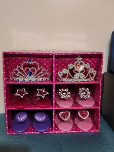 Glam Girl Toddler Girls 3+ Princess Pretend Dress Up Shoes & Tiara Set With Box 