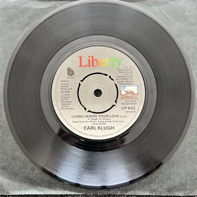 Earl Klugh – Living Inside Your Love / Dance With Me 7'' Vinyl PLAY TESTED EX+ - Image 1 of 4