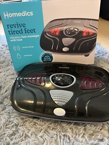 Homedics Revive Tired Feet Vibration Foot Massager With Heat In Box Used Once