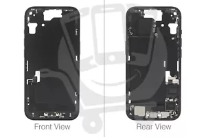 Chasis Oficial Apple iPhone 15 Negro/Marco Medio (OEM Tirado) - Imagen 1 de 1