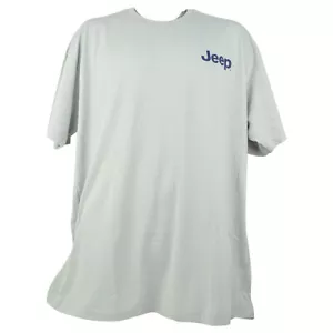 Maglietta Jeep Logo Grigia Maniche Corta American Tradition Brand Crew 2X-Large - Foto 1 di 2