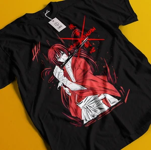 Rurouni Kenshin Shirt Samurai Himura T-Shirt Makoto Shishio Aoshi Saito Hajime - Picture 1 of 6