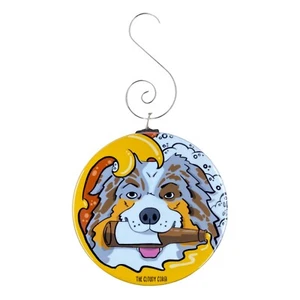 Australian Shepherd Beer Bottle Ornament Holiday Dog Decor - Red Merle - Picture 1 of 12