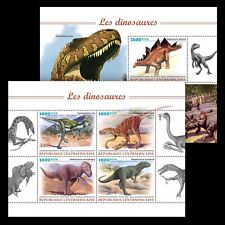 Dinosaurs MNH Stamps 2022 Central African Republic M/S + S/S