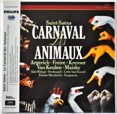 ANALOGPHONIC-PHILIPS SAINT-SAENS "Carnavaldes Animaux" Argerich 180g #2LP SET SS - Image 1 of 2