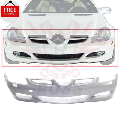 New Front Bumper Cover Primed Fits 2005-2008 Mercedes-Benz SLK350 MB1000275 - Imagem 1 de 4