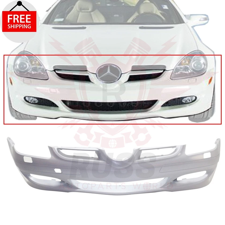 New Front Bumper Cover Primed Fits 2005-2008 Mercedes-Benz SLK350 MB1000275 - Image 1 of 4