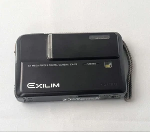 CASIO EXILIM EX-V8 Compact Digital Camera Black From Japan Working Tested Used - Picture 1 of 11