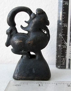 ¡ALTA CALIDAD! 17th.c Bronce Singh León Opio Peso 300.g - Imagen 1 de 3