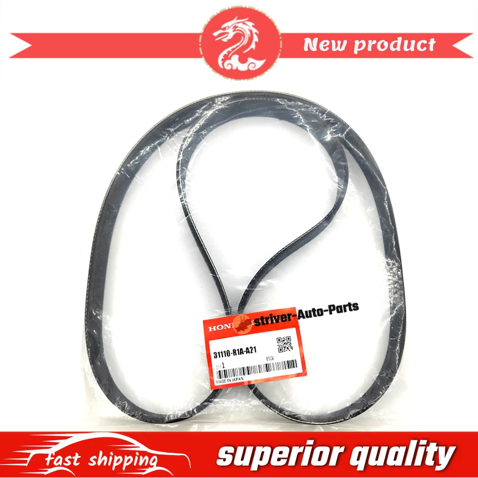 Correa de transmisión serpentina 31110-R1A-A21 OEM para Honda Civic 1.8LAcura ILX 2012-2015 Foto 1 de 4