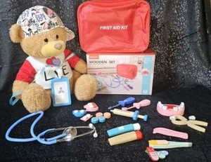Arztkoffer Doktor Koffer 19 Tlg. Spielzeug Aus Holz Doktor Set Doktor Spiel - Bild 1 von 1