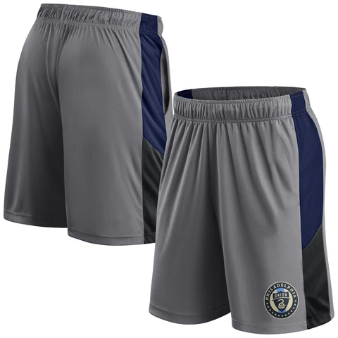Men's Fanatics Branded Gray Philadelphia Union Team Shorts Cover