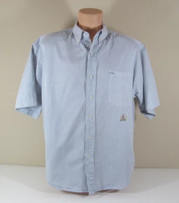 McIntosh & Seymour World Soccer Rugby Gear M Vertical Stripe S/S Button-up Shirt - Image 1 of 4