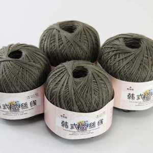 Aipeng 4ballsx50g Hand DIY Wear Cotton Lace Crochet Shawl Knitting Yarn 10 - Picture 1 of 12