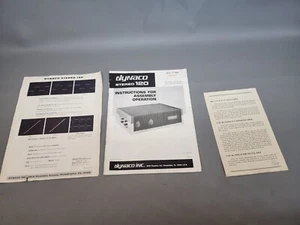 Dynaco 120A Stereo Power Amplifier Instructions for Assembly Operation - Picture 1 of 6
