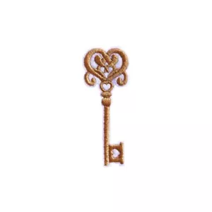 Key Patch Embroidered Iron-On Mistic Magic | Sew-On | DIY 2.75" - Picture 1 of 7