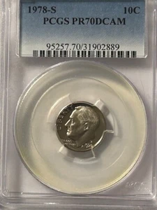1978-S Roosevelt Dime PR70 DCAM - Picture 1 of 2
