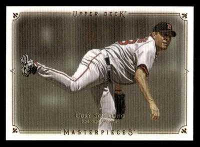 Tarjeta 2008 Upper Deck Masterpieces #13 Curt Schilling Medias Rojas de Boston Foto 1 de 2