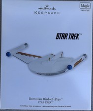 2011 Hallmark Star Trek "Romulan Bird Of Prey" Magic Ornament, Light - New
