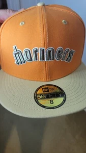 Seattle Mariners New Era Orange/Vegas Gold Bill W/Real Tree Bottom 59FIFTY Sz 8 - Picture 1 of 6