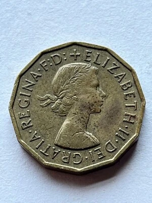 1954 United Kingdom 3 Pence - Image 1 of 2