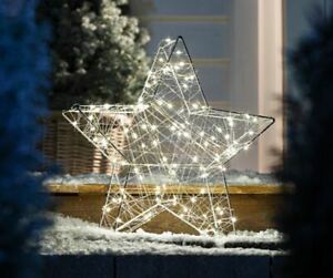 Outdoor Stern mit LED-Beleuchtung 58 cm Weihnachtsstern Dekoration Lichterkette 