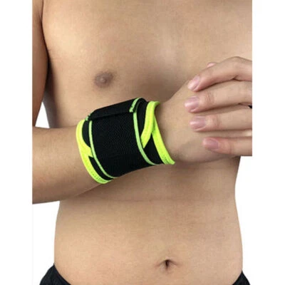Men's Stretch Wristband Adjustable Weightlifting Sports Fitness Running Support - Image 1 of 4